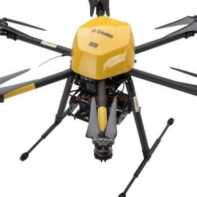Trimble multirotor drone carrying a LiDAR and photogrammetry payload